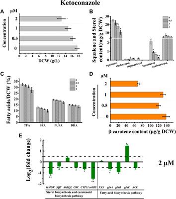 Elucidation of sterol biosynthesis pathway and its co-regulation with fatty acid biosynthesis in the oleaginous marine protist Schizochytrium sp.